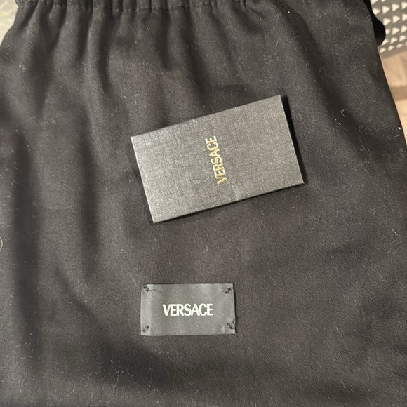 NWT Versace Black Bucket Bag with Gold Accents - Picture 8 of 13